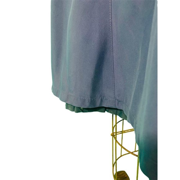 Vintage 80s Swing Coat Womens Large Solid Blue Barrie Pace Tent Coat - Picture 10 of 10